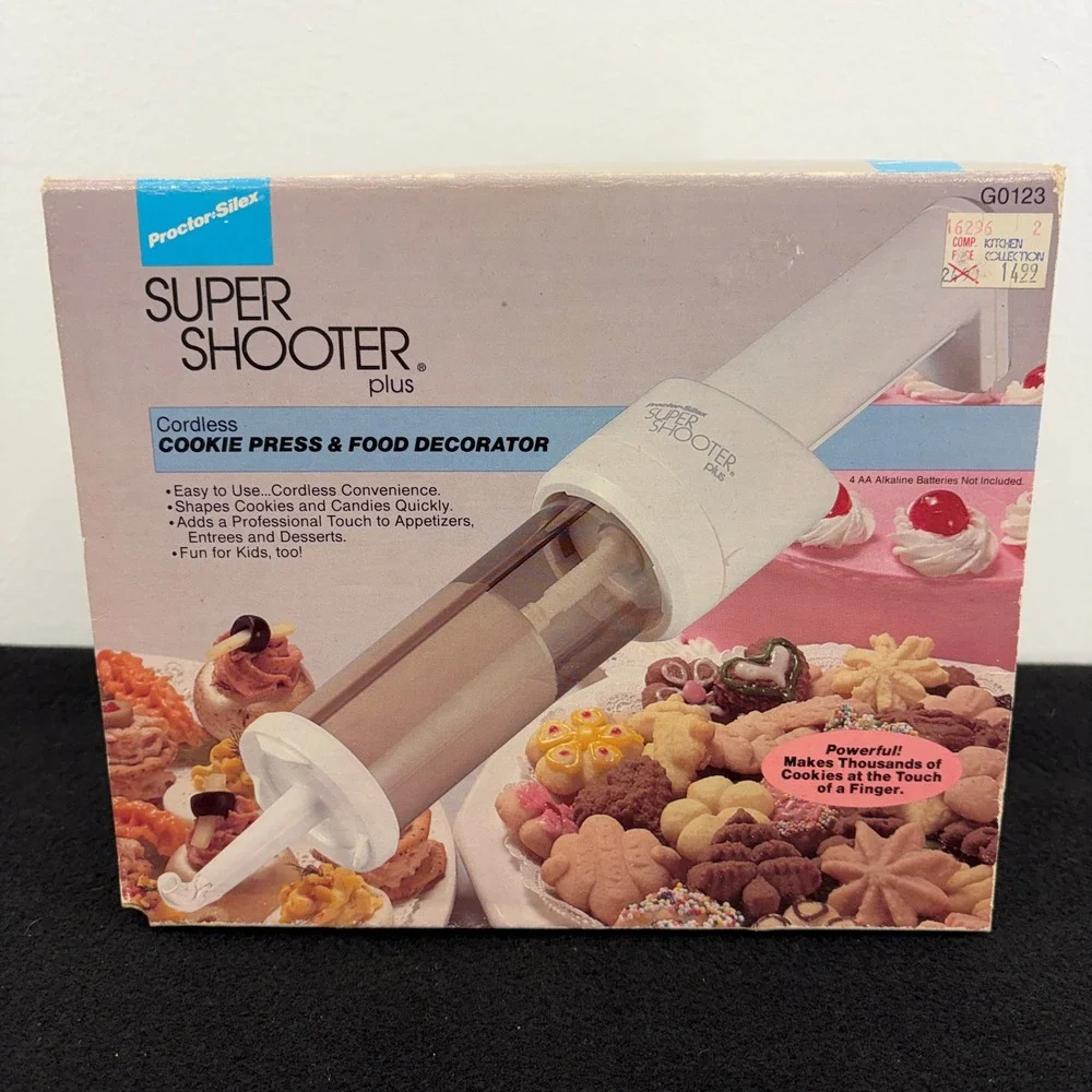 Proctor Silex Super‎ Shooter Plus Cordless Cookie Press Food Decorator GO123